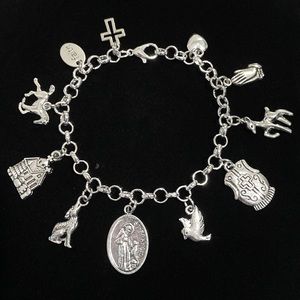 Saint Francis Charm Bracelet Catholic Religious Christianity